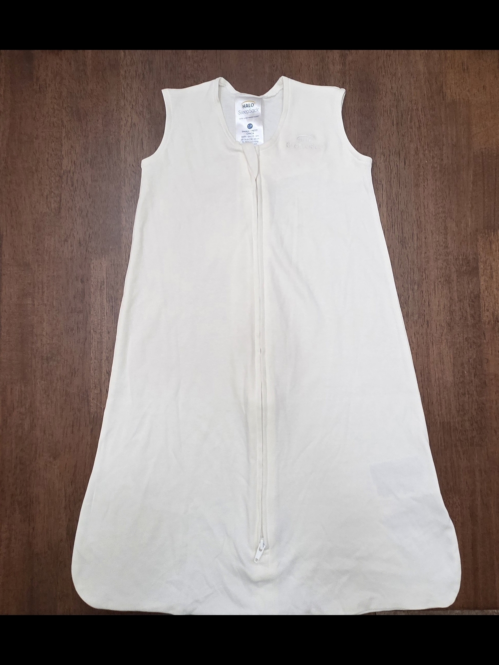 Halo Cream Zippered Sleep Sack for Kids